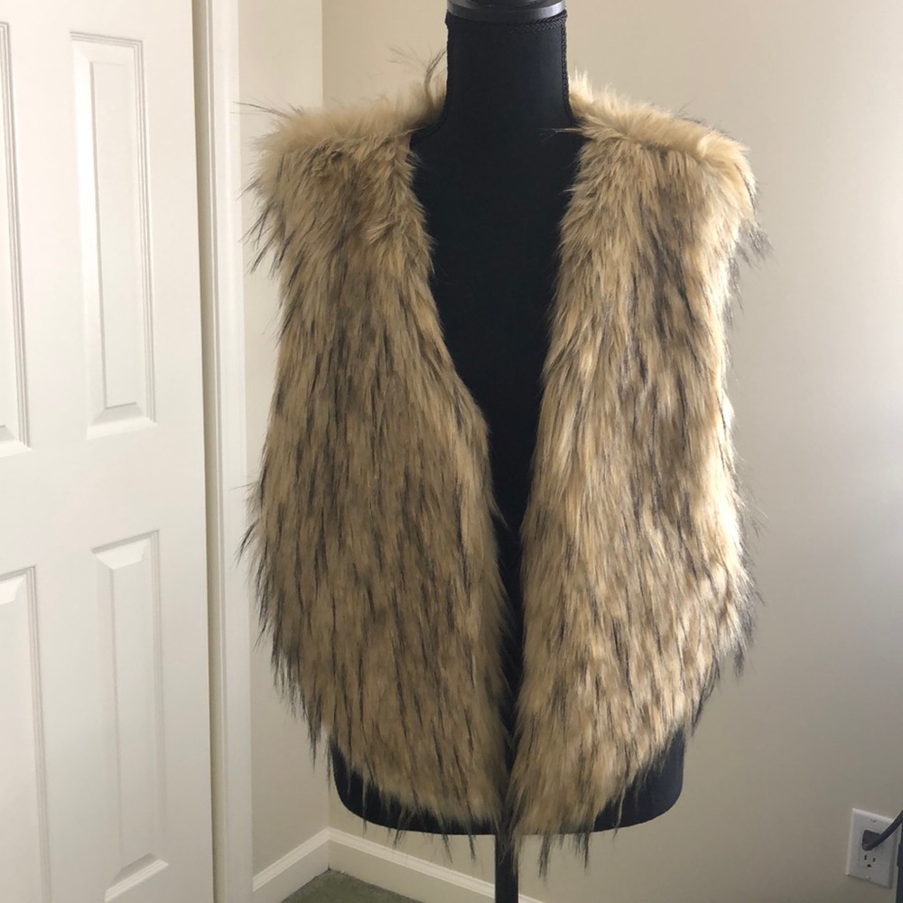 Faux fur vest